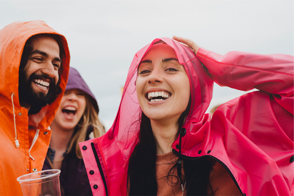 Picture of a group of young adults laughing